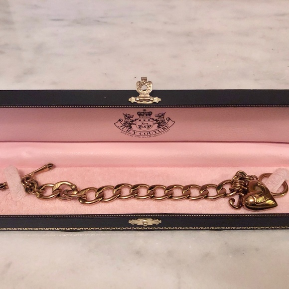 Juicy Couture Jewelry - NWT Juicy Gold Charm Bracelet